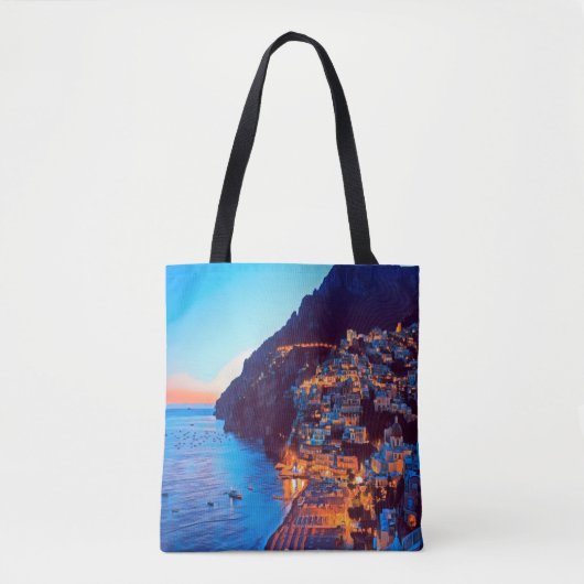 ldp POSITANO Amalfi Küste - Sonnenuntergang durch Tasche (Vorderseite)
