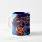 ldp POSITANO Amalfi Küste - Sonnenuntergang durch Zweifarbige Tasse (Vorderseite Links)