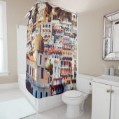 ldp POSITANO - Stadt - Kirche Santa Maria Assunta  Duschvorhang (Beispiel)