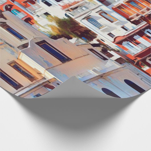 ldp POSITANO - Stadt - Kirche Santa Maria Assunta  Geschenkpapier (Ecke)