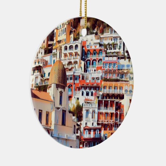ldp POSITANO - Stadt - Kirche Santa Maria Assunta Keramik Ornament (Rechts)