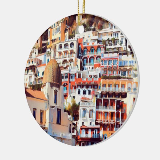 ldp POSITANO - Stadt - Kirche Santa Maria Assunta Keramik Ornament (Links)