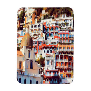 ldp POSITANO - Stadt - Kirche Santa Maria Assunta Magnet