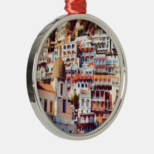 ldp POSITANO - Stadt - Kirche Santa Maria Assunta Ornament Aus Metall