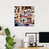 ldp POSITANO - Stadt - Kirche Santa Maria Assunta Poster (Heimbüro)