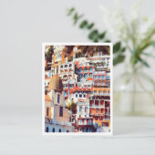 ldp POSITANO - Stadt - Kirche Santa Maria Assunta  Postkarte (Stehend Vorderseite)