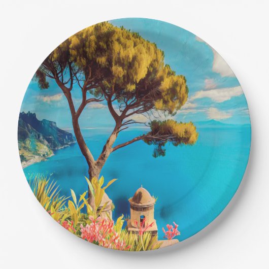 ldp RAVELLO - Der Garten der Villa Rufolo Pappteller (Vorderseite)