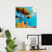 ldp RAVELLO - Der Garten der Villa Rufolo Poster (Heimbüro)
