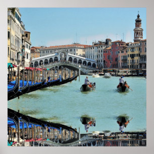 ldp RIALTO BRIDGE - Venedig - Kanal Grande Poster