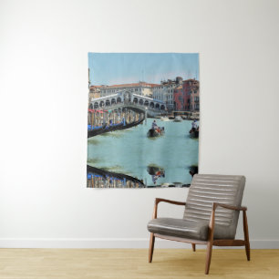 ldp RIALTO BRIDGE - Venedig - Kanal Grande Wandteppich