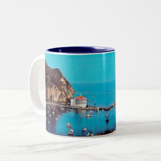 ldp SANTA CATALINA INSEL - Hafen - Zweifarbige Tasse (Vorderseite Links)