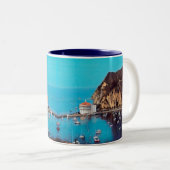 ldp SANTA CATALINA INSEL - Hafen - Zweifarbige Tasse (VorderseiteRechts)
