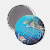 ldp SANTA CATALINA Island - Kalifornien - Hafen Magnet (Vorderseite/Rückseite)