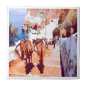 ldp SANTORINI - Donkey trail - Fira - Fliese (Vorderseite)
