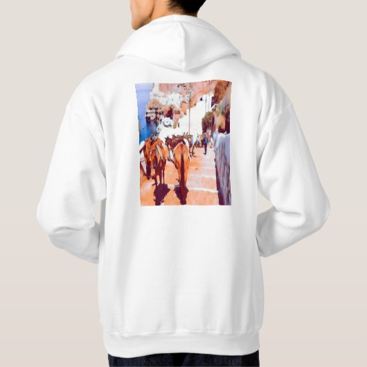 ldp SANTORINI - Donkey trail - Fira - Hoodie (Rückseite)