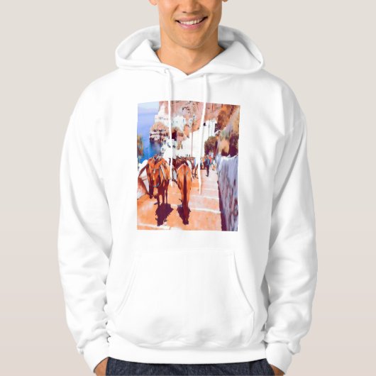 ldp SANTORINI - Donkey trail - Fira - Hoodie (Vorderseite)