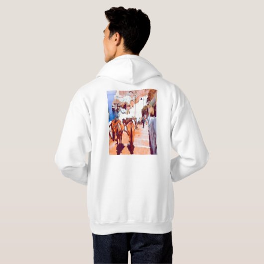 ldp SANTORINI - Donkey trail - Fira - Hoodie (Schwarz voll)