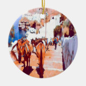 ldp SANTORINI - Donkey trail - Fira - Keramik Ornament (Vorne)