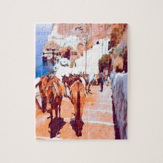 ldp SANTORINI - Donkey trail - Fira - Puzzle (Vertikal)