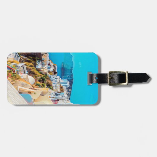 ldp SANTORINI - Panorama - Gepäckanhänger (Vorderseite horizontal)