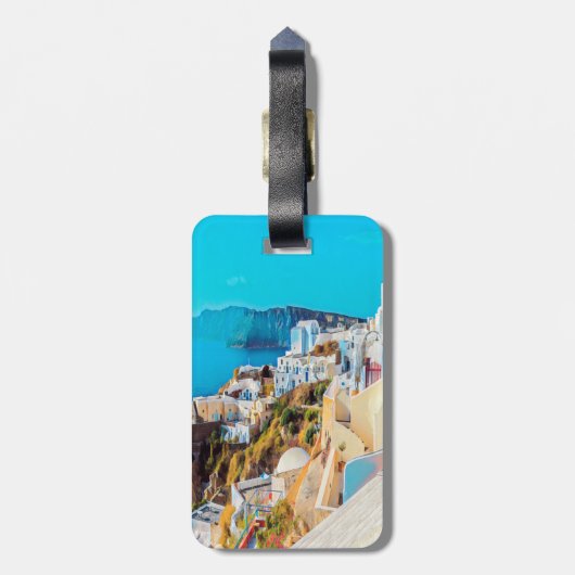 ldp SANTORINI - Panorama - Gepäckanhänger (Rückseite vertikal)