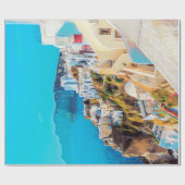 ldp SANTORINI - Panorama - Geschenkpapier (Flach)