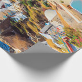 ldp SANTORINI - Panorama - Geschenkpapier (Ecke)