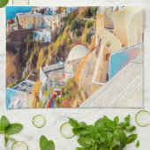 ldp SANTORINI - Panorama - Geschirrtuch (Gefaltet)