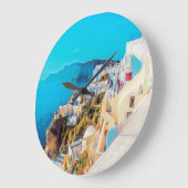 ldp SANTORINI - Panorama - Große Wanduhr (Winkel)