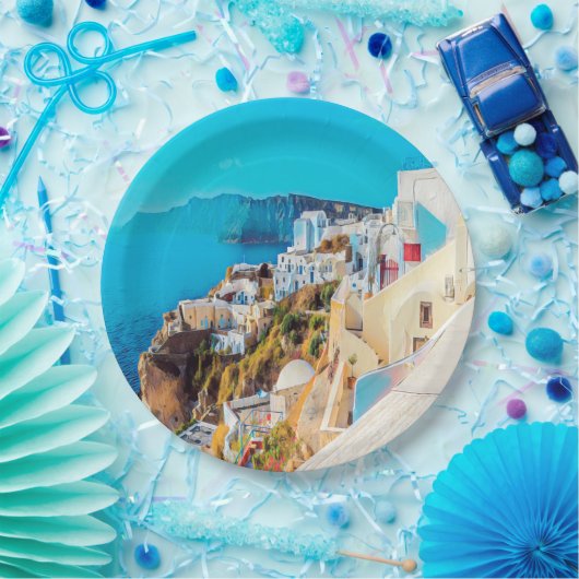 ldp SANTORINI - Panorama - Pappteller (Party)