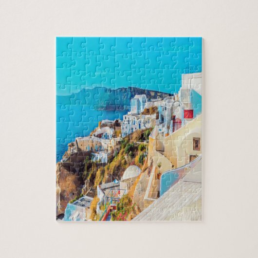 ldp SANTORINI - Panorama - Puzzle (Vertikal)
