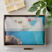 ldp SANTORINI - Panorama - Seidenpapier (Geschenk)