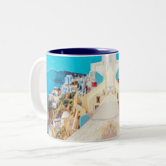 ldp SANTORINI - Panorama - Zweifarbige Tasse (Vorderseite Links)