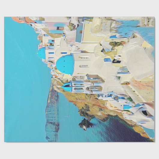 ldp SANTORINI - view - Geschenkpapier (Flach)