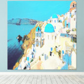 ldp SANTORINI - view - Leinwanddruck (Insitu (Holzboden))