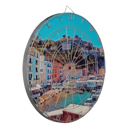 ldp SORRENTO - Panorama - Strand - Dartscheibe (Vorderseite Links)