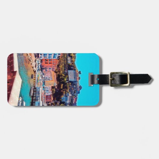 ldp SORRENTO - Panorama - Strand - Gepäckanhänger (Vorderseite horizontal)