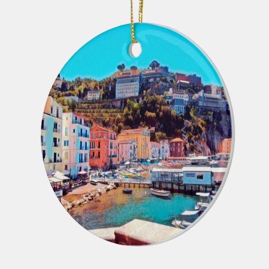 ldp SORRENTO - Panorama - Strand - Keramik Ornament (Links)