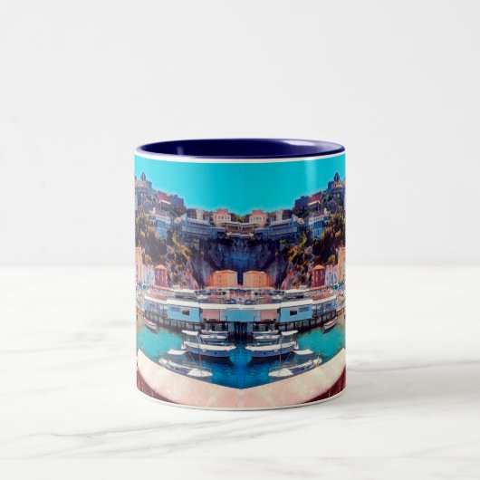 ldp SORRENTO - Panorama - Strand - Zweifarbige Tasse (Mittel)