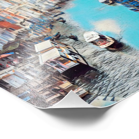 ldp VENICE - Blick auf den Canale Grande von Rialt Fotodruck (Ecke)