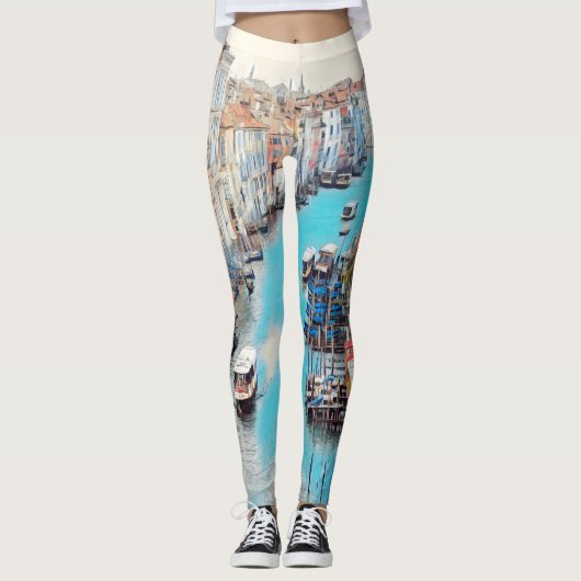 ldp VENICE - Blick auf den Canale Grande von Rialt Leggings (Vorderseite)