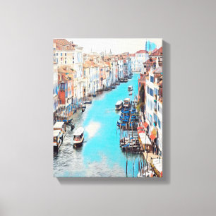 ldp VENICE - Blick auf den Canale Grande von Rialt Leinwanddruck