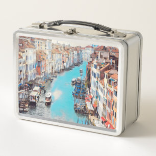 ldp VENICE - Blick auf den Canale Grande von Rialt Metall Brotdose