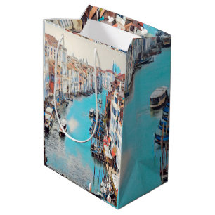 ldp VENICE - Blick auf den Canale Grande von Rialt Mittlere Geschenktüte