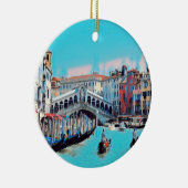 ldp VENICE - Gondeln - Rialto - Keramik Ornament (Rechts)