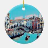 ldp VENICE - Gondeln - Rialto - Keramik Ornament (Hinten)