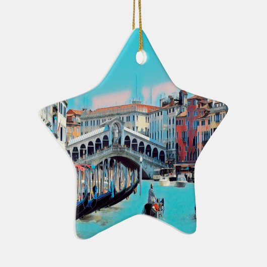 ldp VENICE - Gondeln - Rialto - Keramik Ornament (Rechts)