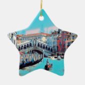 ldp VENICE - Gondeln - Rialto - Keramik Ornament (Vorne)