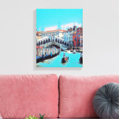 ldp VENICE - Gondeln - Rialto - Leinwanddruck (Insitu (Wohnzimmer))