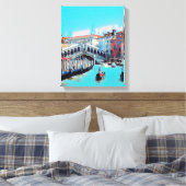 ldp VENICE - Gondeln - Rialto - Leinwanddruck (Insitu (Schlafzimmer))